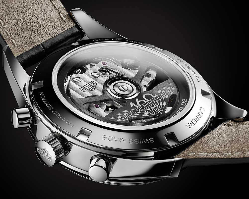 tag heuer carrera heuer 02 版 160 周年紀(jì)念底蓋