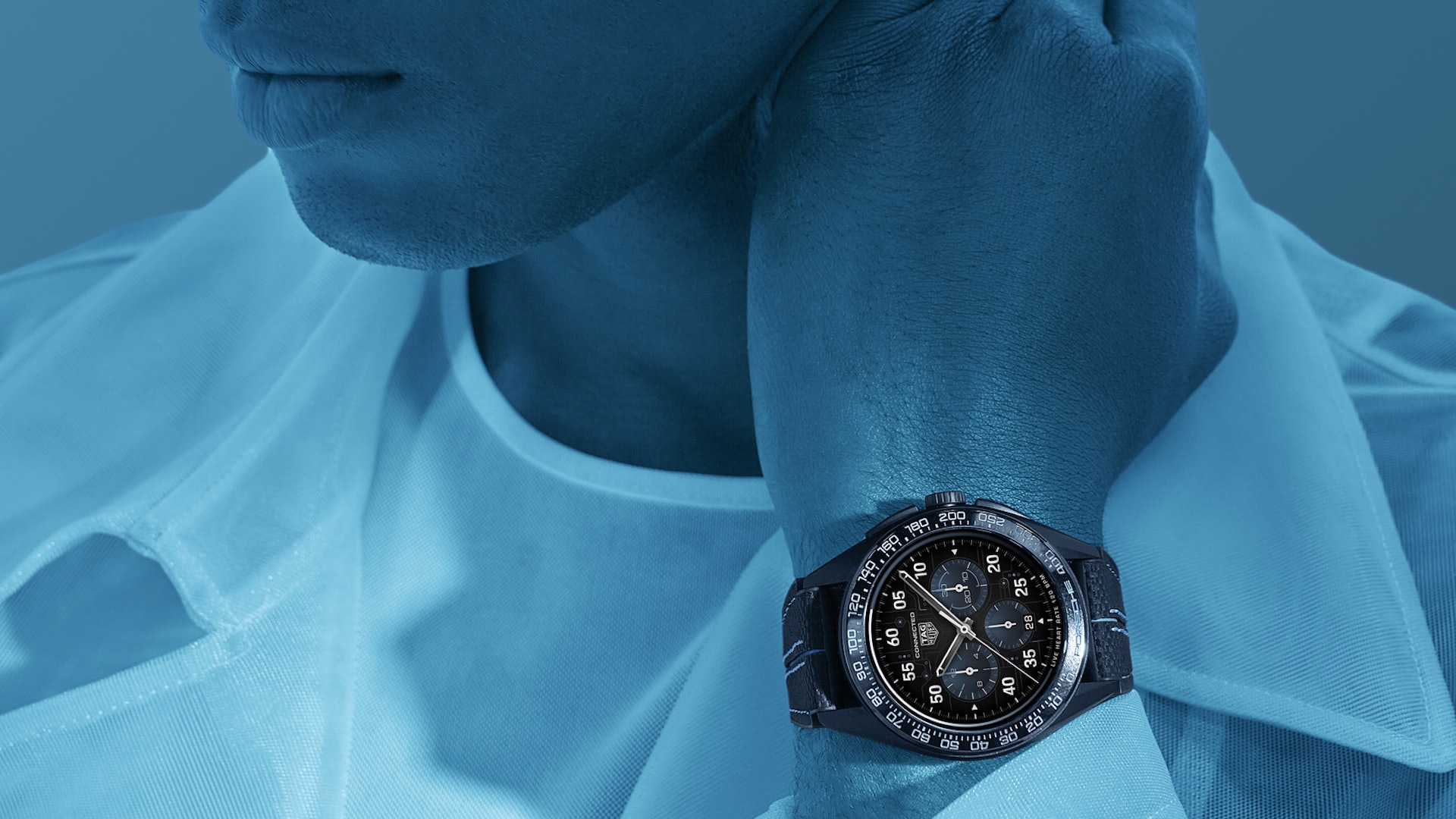 TAG Heuer Connected Calibre E4 - Porsche Edition腕錶，售價：22,250港元，9月1日起有售（圖片來源：TAG Heuer）