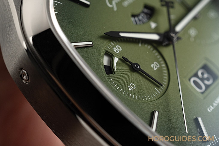 GLASHüTTE ORIGINAL - 好Funky的復古表！ 格拉蘇蒂原創Seventies Chronograph墨玉綠面盤