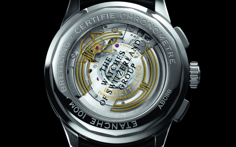百年靈 Premier B01 Chronograph 42 Watches of Switzerland Edition Caseback