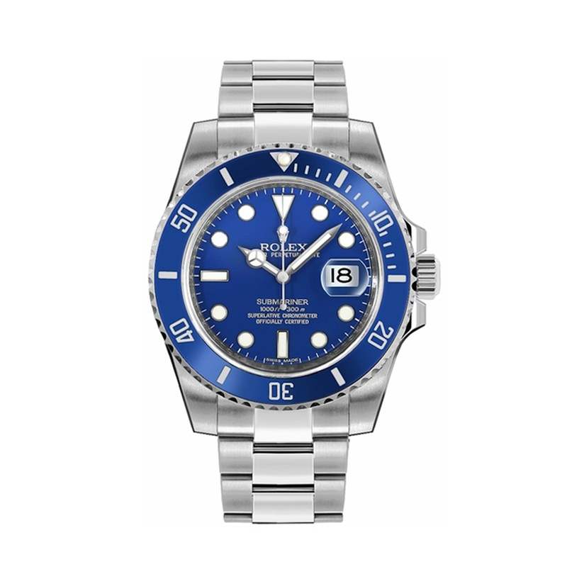 ROLEX 勞力士藍(lán)水鬼116619目前國(guó)外報(bào)價(jià)約46,400美金（折合約HKD 364,170），三個(gè)月來(lái)行情下滑9%。 （ROLEX）