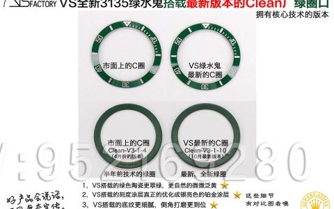 揭秘!搭載C圈的VS廠3135綠水鬼為什么這么能打？