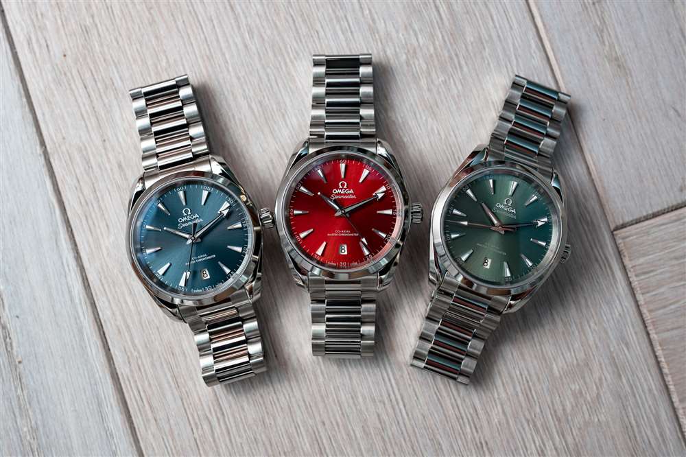 藍色、紅色和綠色 38 毫米 Aqua Terras