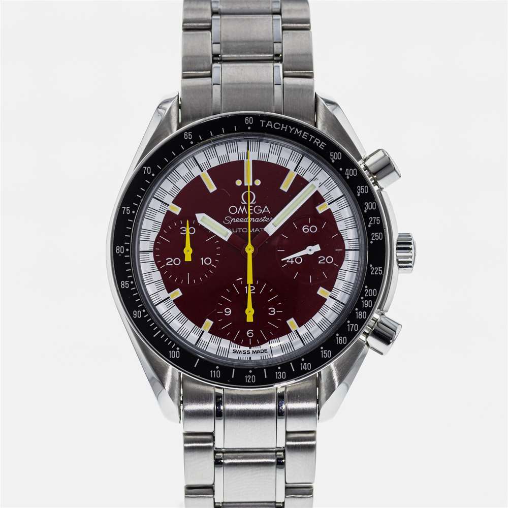歐米茄超霸 Reduced Michael Schumacher Ref. 的士兵形象。 3510.80.00