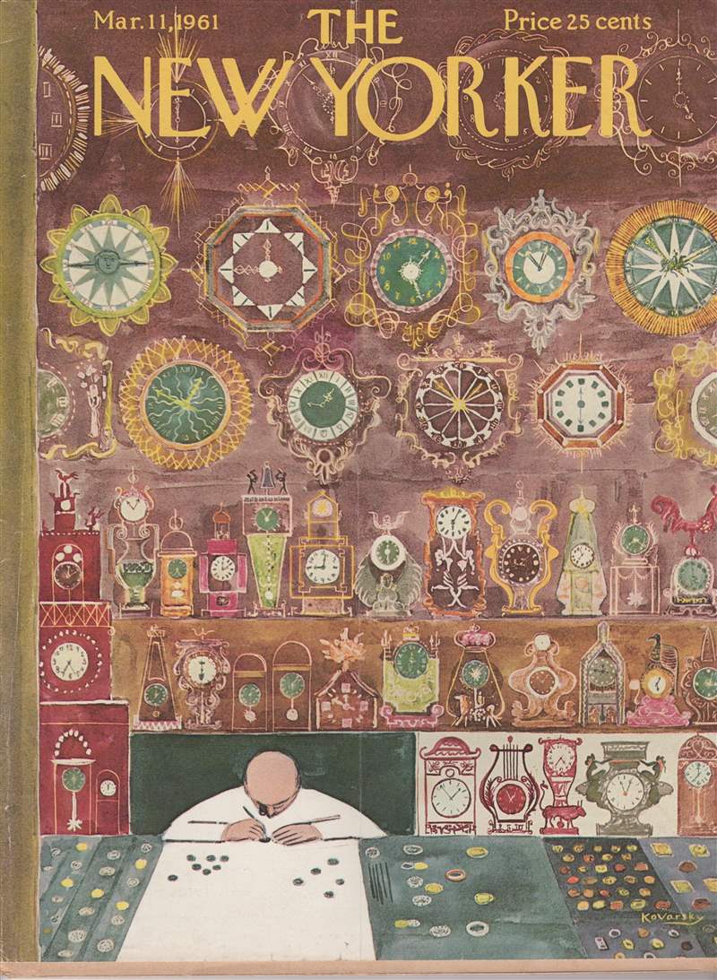 《紐約客》封面，1961 年 3 月 11 日。