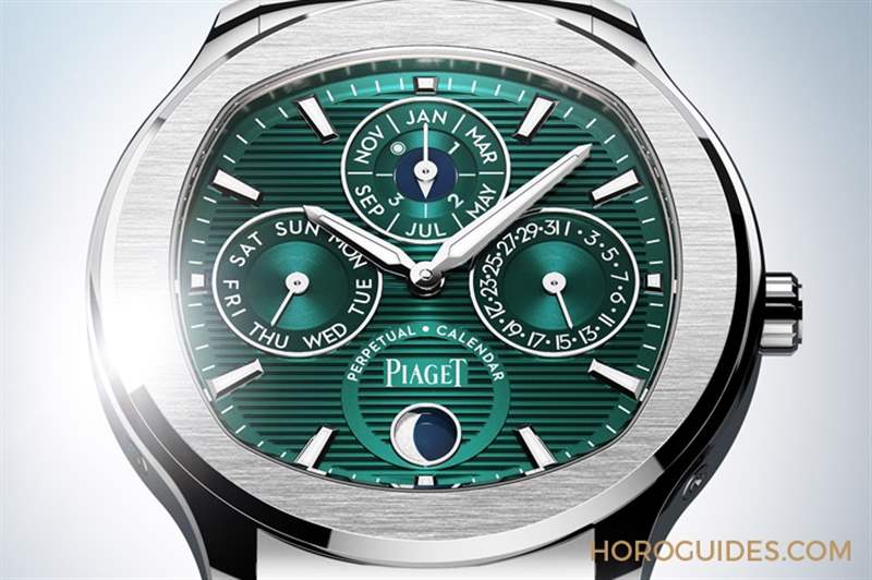 PIAGET - 閃耀盛世風(fēng)華的綠面｜Piaget Polo系列礦石綠超薄萬年歷自動(dòng)腕表