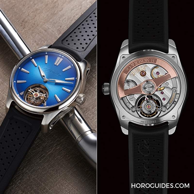 H. MOSER & CIE - 超醒目北極藍(lán)面盤加持！ 亨利慕時(shí)開拓者系列表徑40毫米新規(guī)格現(xiàn)身