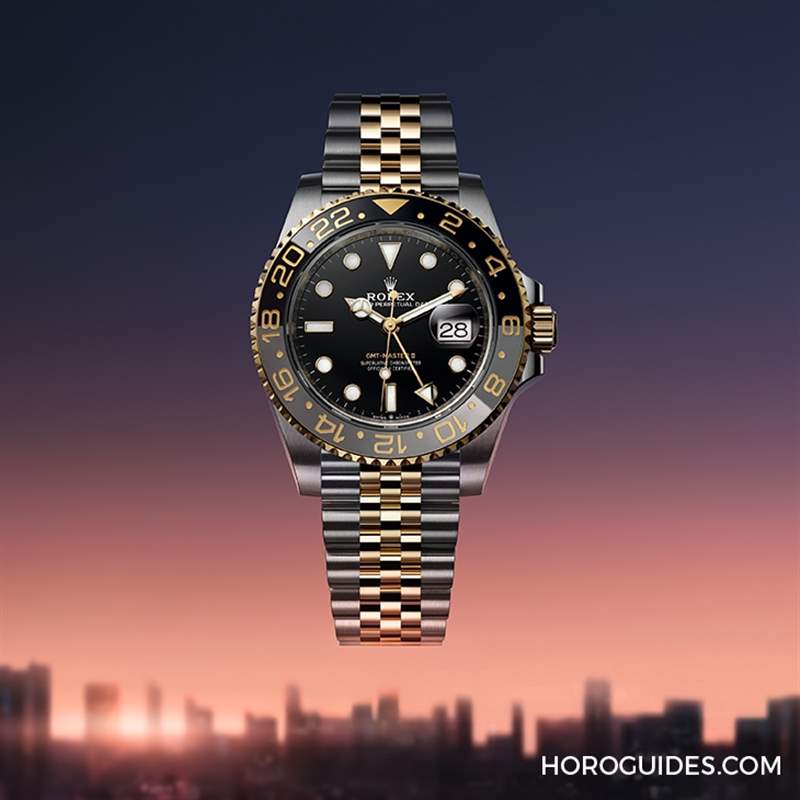 ROLEX - 勞力士GMT-Master II新款灰黑雙色陶瓷圈黃金材質(zhì)大器回歸