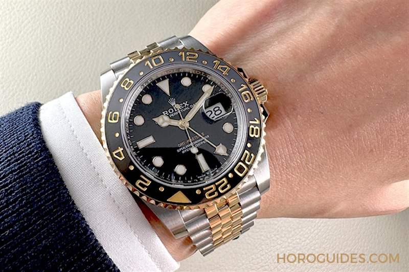 ROLEX - 勞力士GMT-Master II新款灰黑雙色陶瓷圈黃金材質(zhì)大器回歸