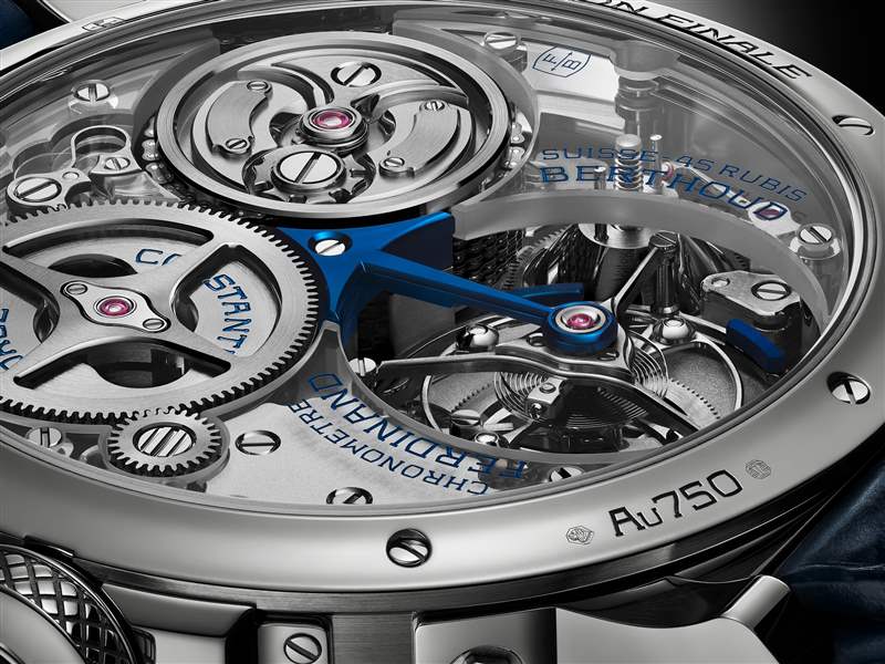 Ferdinand Berthoud推出Chronomètre FB 2T芝麻鏈陀飛輪腕表：圓形表殼，藍(lán)寶石機(jī)芯夾板