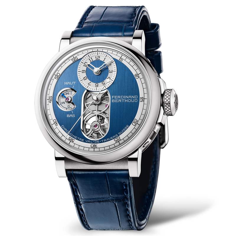 Ferdinand Berthoud推出Chronomètre FB 2T芝麻鏈陀飛輪腕表：圓形表殼，藍(lán)寶石機(jī)芯夾板