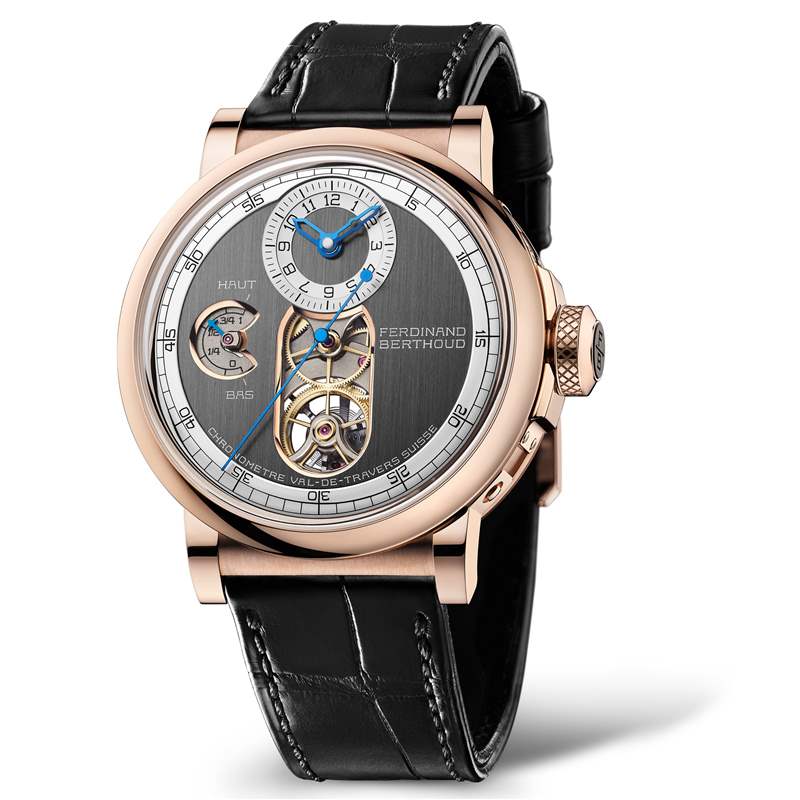 Ferdinand Berthoud推出Chronomètre FB 2T芝麻鏈陀飛輪腕表：圓形表殼，藍(lán)寶石機(jī)芯夾板