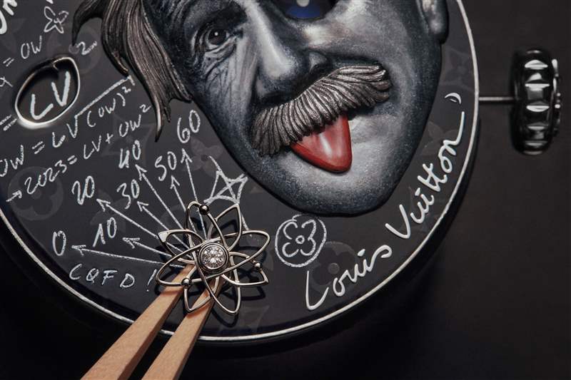 Louis Vuitton推出Tambour Einstein Automata愛(ài)因斯坦主題獨(dú)一款腕表：機(jī)巧人偶和灰調(diào)琺瑯