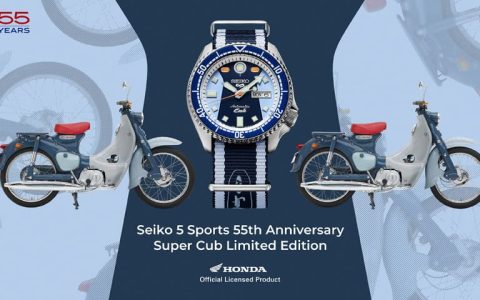 SEIKO第三款HONDA本田小狼聯(lián)名表5 Sports系列化身經(jīng)典摩托車