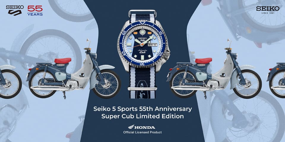 SEIKO第三款HONDA本田小狼聯(lián)名表5 Sports系列化身經(jīng)典摩托車
