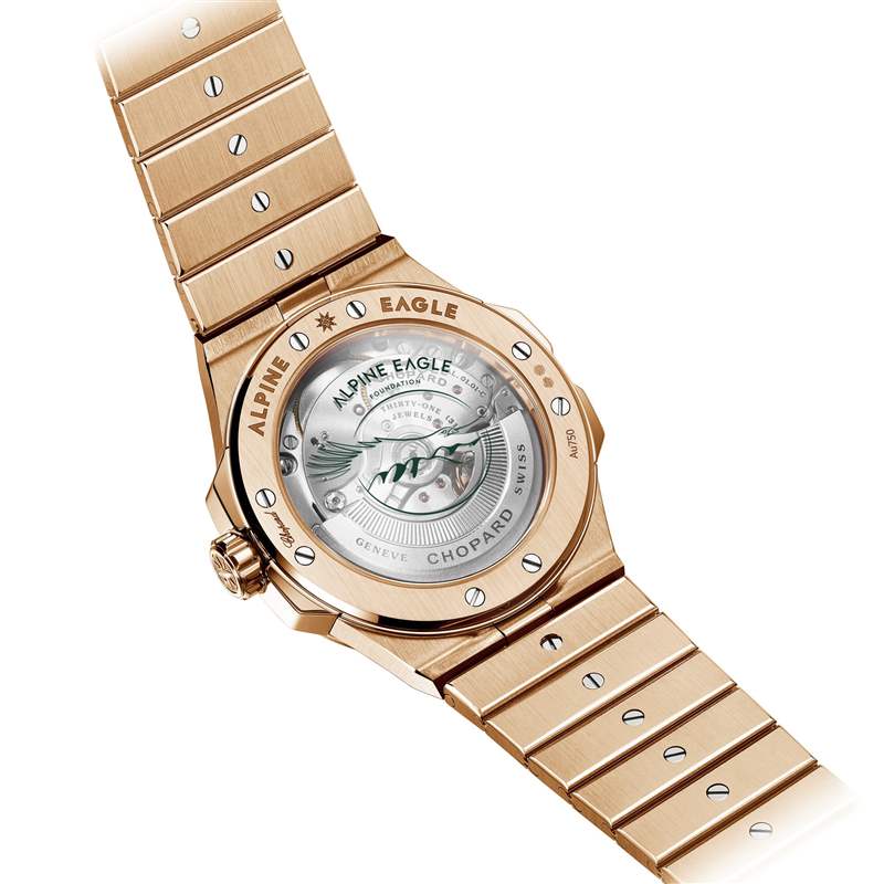 Chopard推出Alpine Eagle系列腕表新作：綠色表盤，33mm女士腕表