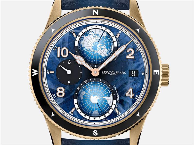 Montblanc推出1858 Geosphere 0 Oxygen Limited Edition限量版世界時(shí)腕表：無氧密封表殼