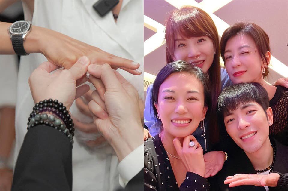 蕭敬騰向經紀人Summer求婚成功PP夯表、破億鉆戒真情露出
