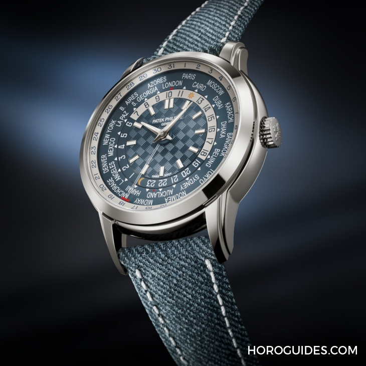 PATEK PHILIPPE - 首創日期顯示與當地時間同步，新一代世界時間腕表｜PATEK PHILIPPE Ref. 5330G-001藍灰面