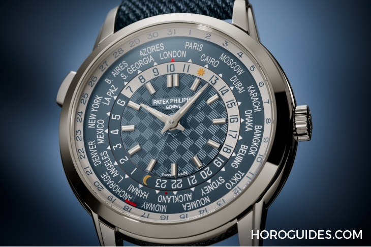 PATEK PHILIPPE - 首創日期顯示與當地時間同步，新一代世界時間腕表｜PATEK PHILIPPE Ref. 5330G-001藍灰面
