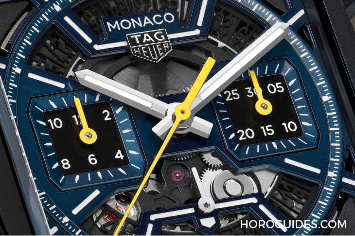 TAG HEUER - MONACO - CBL2188. FT6261 - 深藍上陣！ TAG HEUER Monaco鏤空計時碼表再添新成員