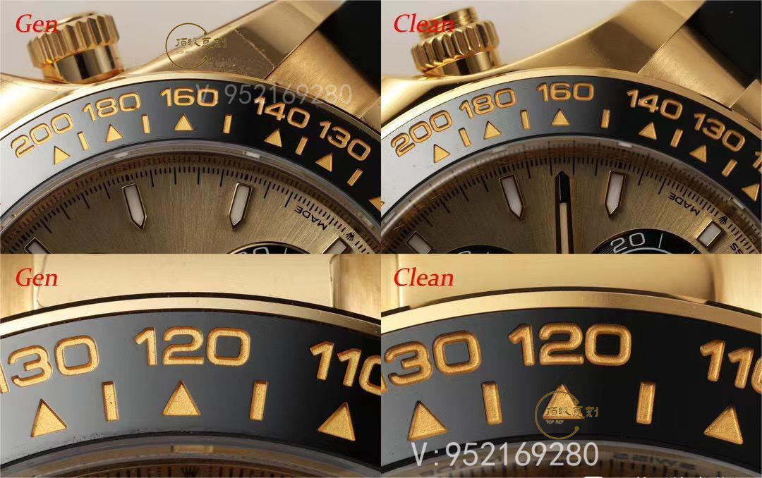C廠Clean廠勞力士4131機芯余文樂126518對比正品區(qū)別大嗎